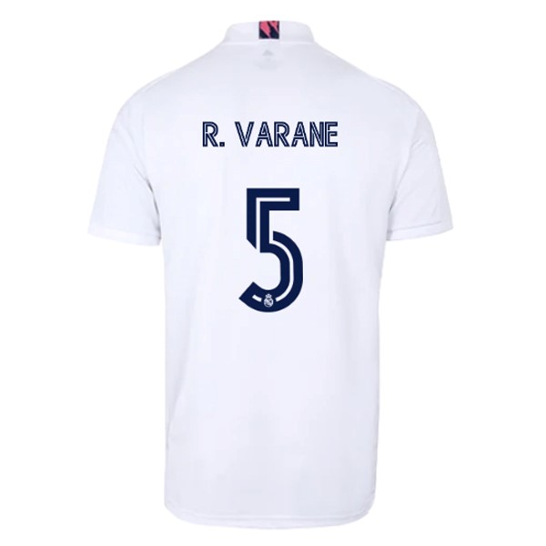 Camiseta Real Madrid 1ª Kit NO.5 Varane 2020 2021 Blanco